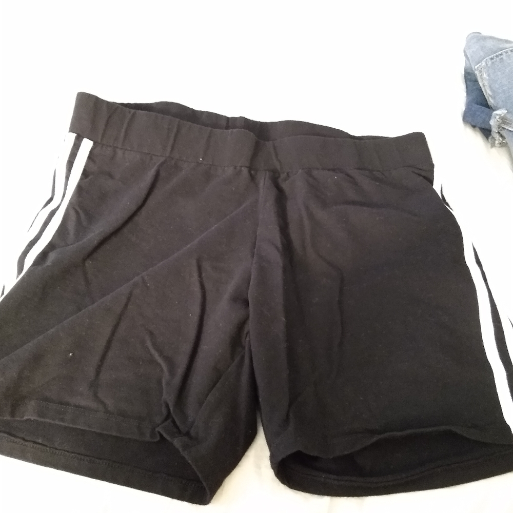 Torrid Bike Short White Strip Size 2